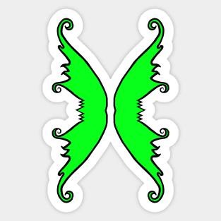 Fairy Wings Green Sticker